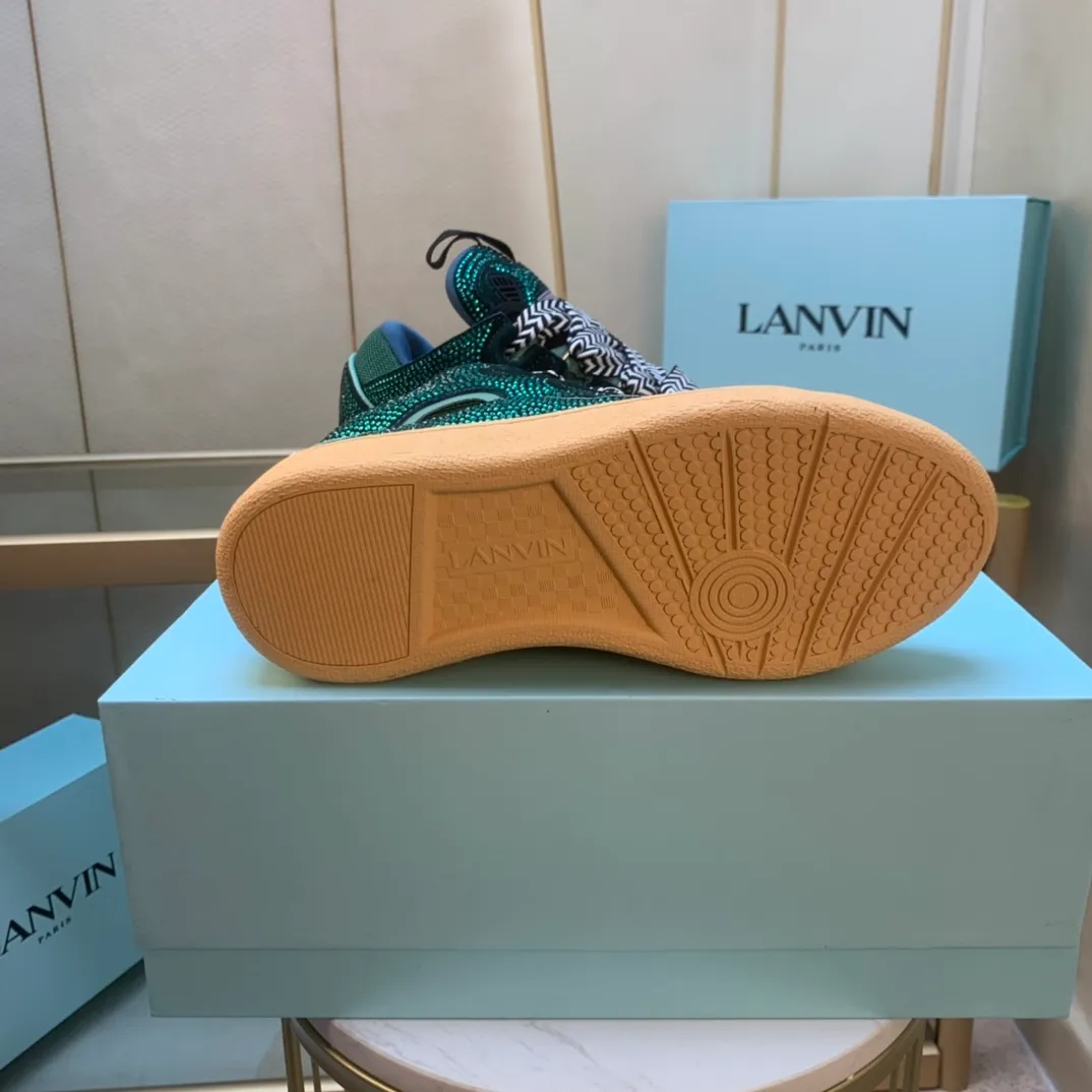 💰620. Lanvin LANVIN. 22 colors: nubuck fabric, breathable mesh, cowhide feet! Same style for men and women: sizes 35-46! High and low versions!